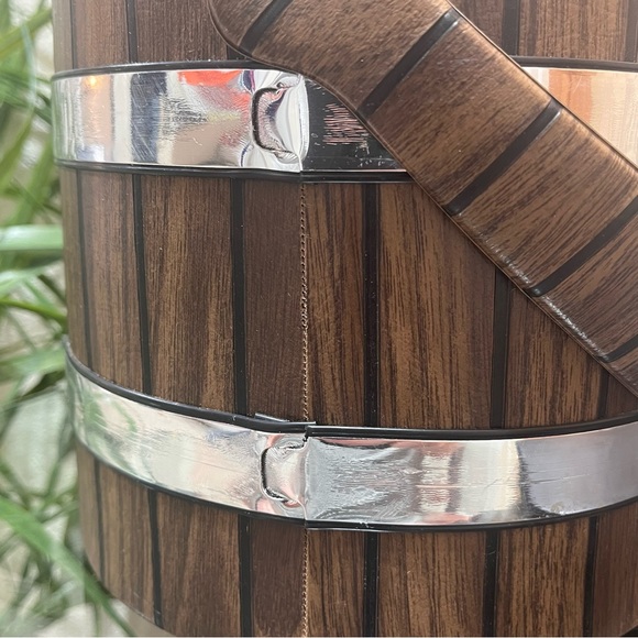 🥶Vintage🥶 Made In USA Elmar Mfg. Vinyl Wrapped Ice Bucket With Lid - Picture 6 of 16